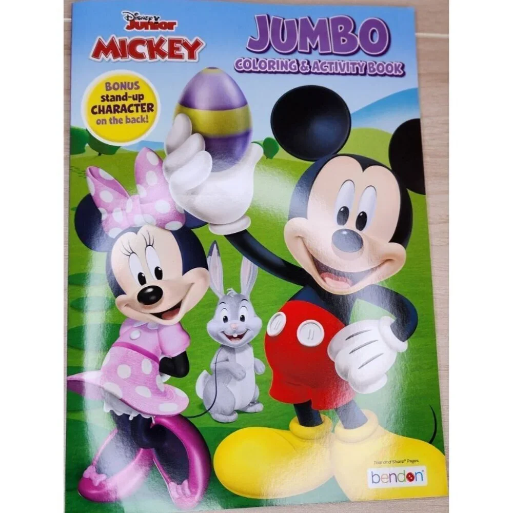 Disney Junior Mickey Easter Jumbo Coloring & Activity Book (2022) NEW